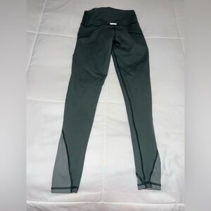 aerie Green Mesh-Accent High-Rise Leggings